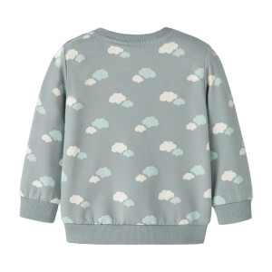 nameit Baby angerauter Pullover Wolken - Abyss Clouds