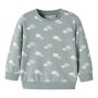 nameit Baby angerauter Pullover Wolken - Abyss Clouds