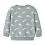 nameit Baby angerauter Pullover Wolken - Abyss Clouds