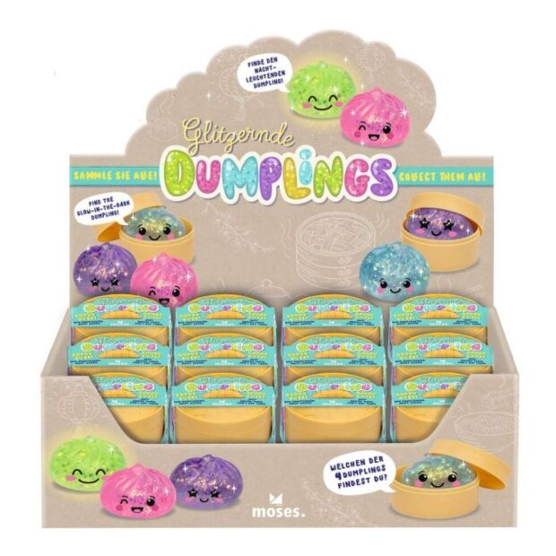 moses Squeeze Glitzernder Dumpling Antistress ca. 3,8cm