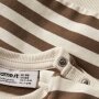 name it angerauter Biobaumwoll Sweater Ringel - Sepia