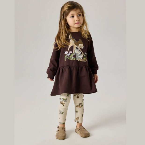 name it Print Ripp Leggings - Bambi Peyote Melange
