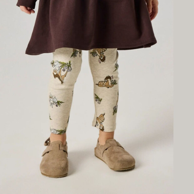 name it Print Ripp Leggings - Bambi Peyote Melange