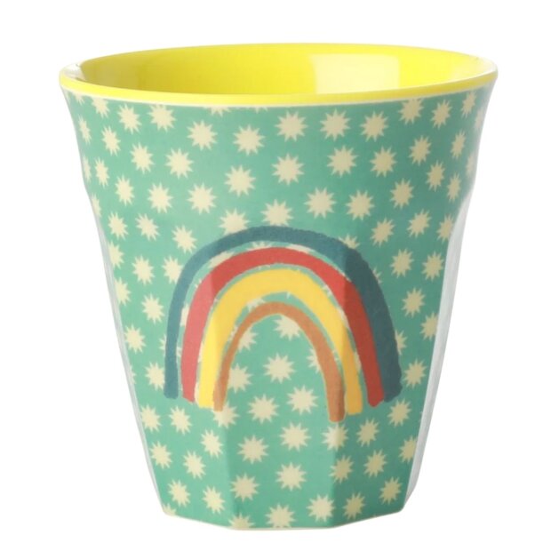 rice Mittelgroße Becher - Mehrfarbig - Rainbow and Stars Print 250ml