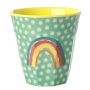 rice Mittelgroße Becher - Mehrfarbig - Rainbow and Stars Print 250ml