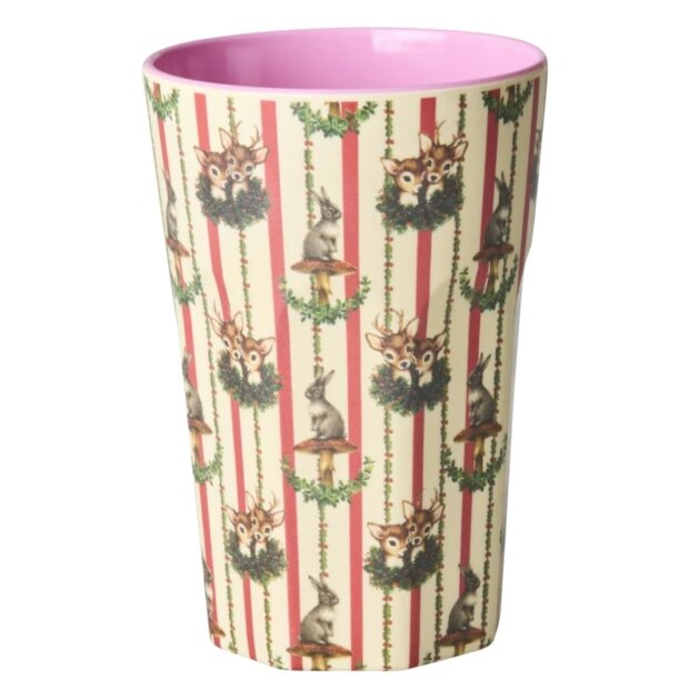 rice Großer Becher - Crème - Sweet Forest Print 400ml