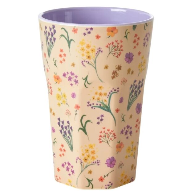 rice Großer Becher - Mehrfarbig - Wild Vintage Flower 400ml