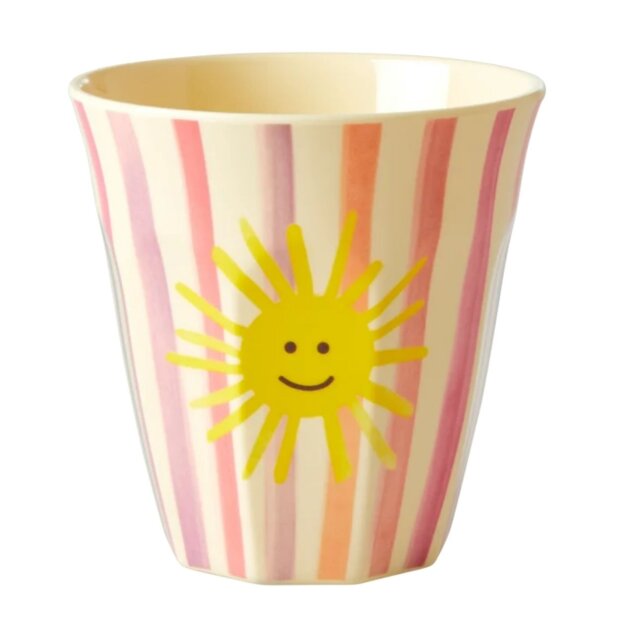 rice Mittelgroße Kinderbecher - pink rosa lila - Sonne 250ml