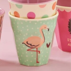 rice Kleiner Kinderbecher - mint mit Pünktchen -...