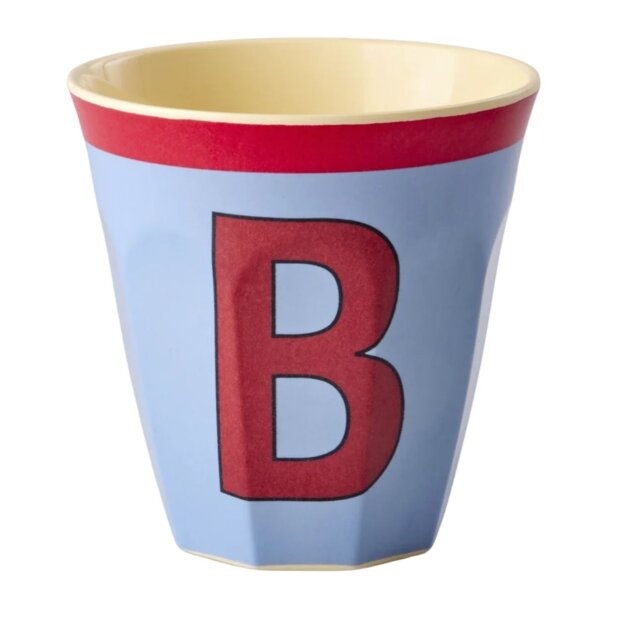 rice Mittelgroßer Buchstabenbecher - Vintage-Blau - B Vintage 250ml