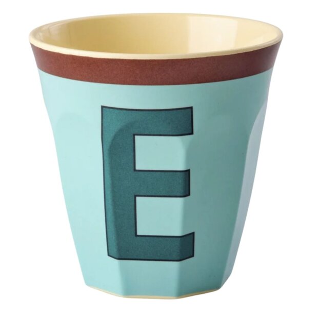 rice Mittelgroße Buchstabenbecher - Mint - E Vintage 250ml