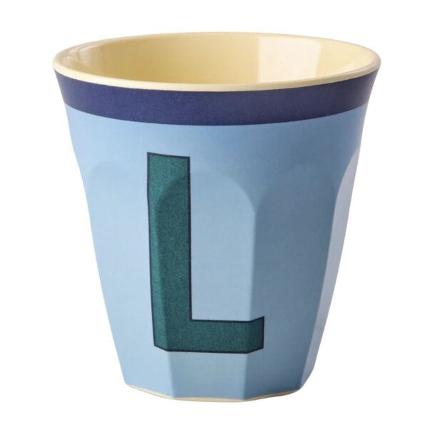 rice Mittelgroße Buchstabenbecher - Vintage-Blau - L Vintage 250ml