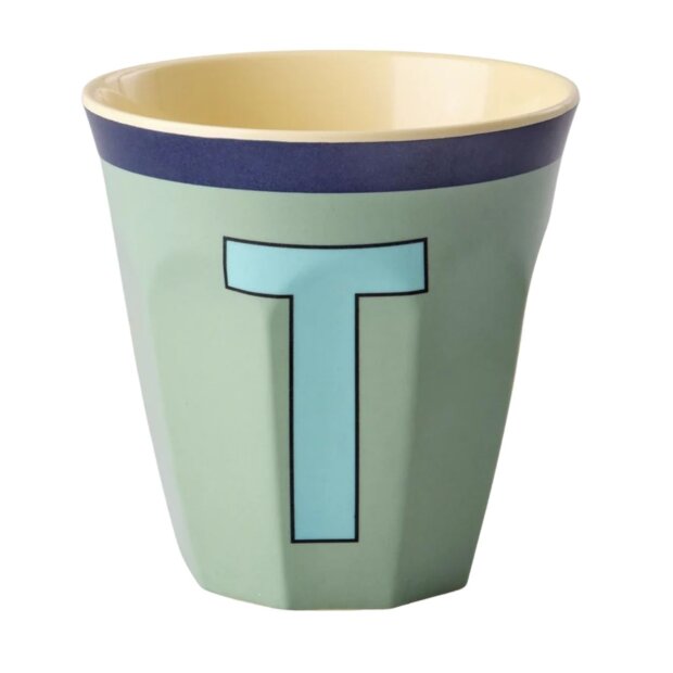 rice Mittelgroße Buchstabenbecher - Khaki - T Vintage 250ml