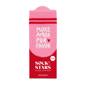 Grafik Werkstatt Socken Damen - Pink More Amor Por Favor...