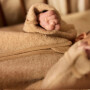 Jollein Merino Wolle Schlafsack mit abnehmbaren Ärmeln Rund 60cm 0-3Monate - Natural 2.0-2.5TOG