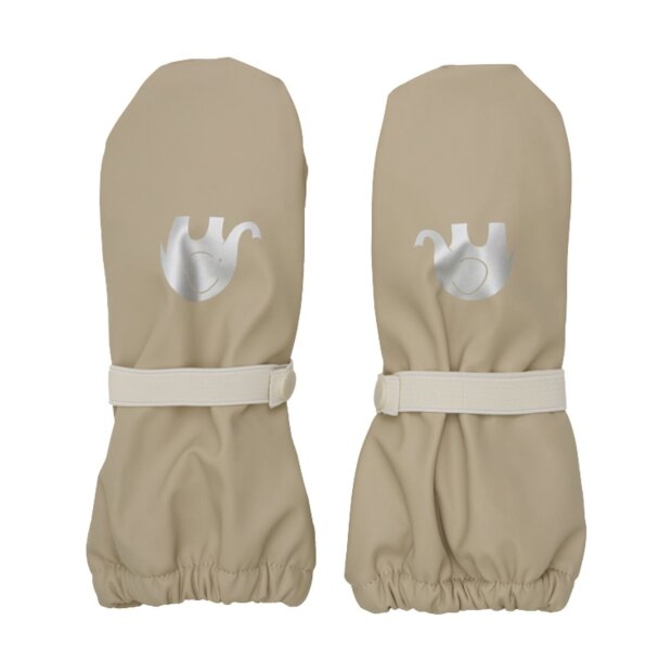 CeLaVi gefütterte, wasserdichte Fleece Handschuhe Fäustlinge – White Pepper
