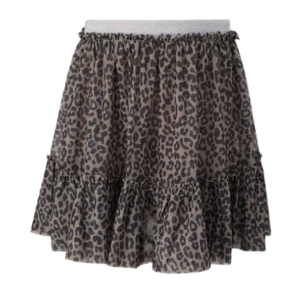 S.Oliver Rock mit Leomuster und integrierter Shorts - stone