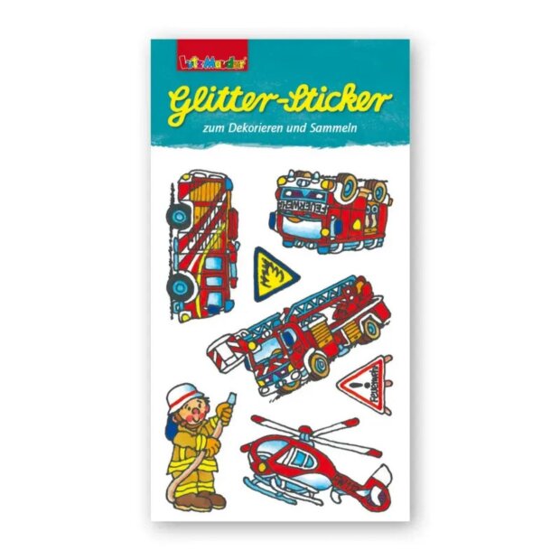 Lutz Mauder Glitter-Sticker Feuerwehr 3