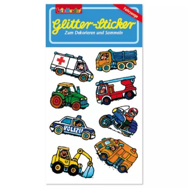 Lutz Mauder Glitter-Sticker Fahrzeuge