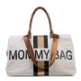Mommy Bag Tasche/ Wickeltasche Creme - Streifen Schwarz/ Gold von Childhome