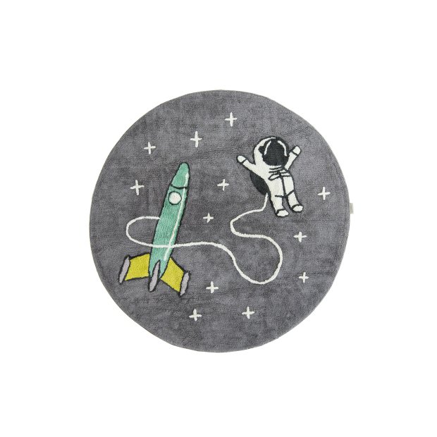 Waschbarer Teppich Astronaut  rund von Minividuals