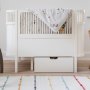 Umbaubares Baby- und Juniorbett Weiß von Sebra