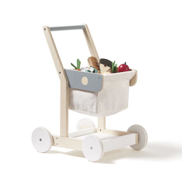 Kinder Einkaufswagen aus Holz - Weiß Bistro von Kids Concept