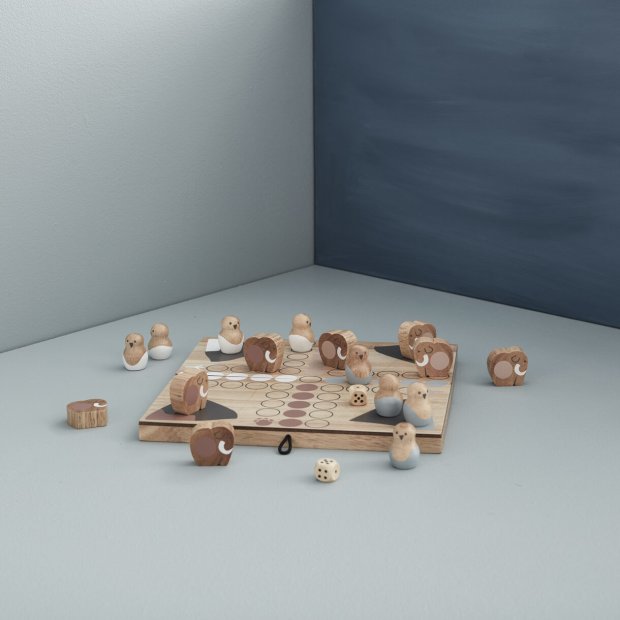 Holz Brettspiel "Mensch ärgere dich nicht" Mammut - Neo von Kids Concept