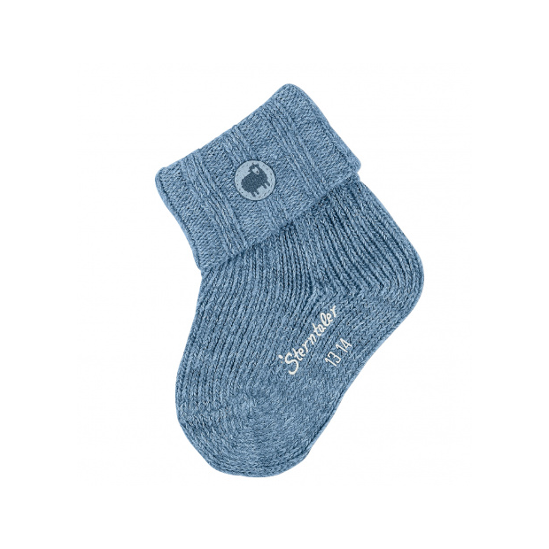Woll Babysöckchen Blau von Sterntaler