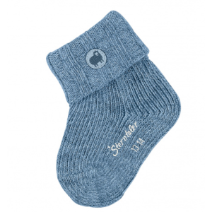 Woll Babysöckchen Blau von Sterntaler