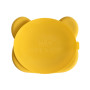 Silikon Menüteller Stickie Bär - Gelb von We Might Be Tiny