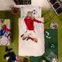 Bettwäsche Fußballer Trikot Rot 135 x 200 cm von Snurk