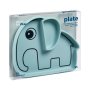 Silikon Menüteller Stick & Stay Elphee - Elefant Blau von Done by Deer