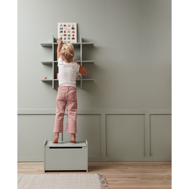Holz Wandregal - Mint 70x70cm von Kids Concept