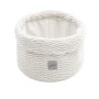 Aufbewahrungs- Korb - Weiß Knit von Jollein
