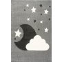 Kinder Teppich Mond & Sterne - Grau 120x180cm von Scandicliving