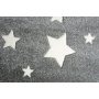 Kinder Teppich Sterne - Grau Ø133cm von Scandicliving