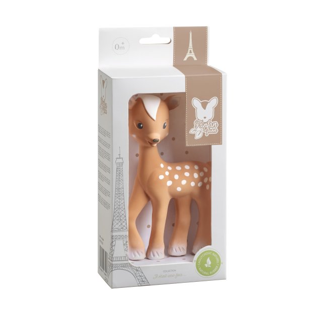 Kautschuk Rehkitz - FanFan in Geschenkbox von Sophie la girafe