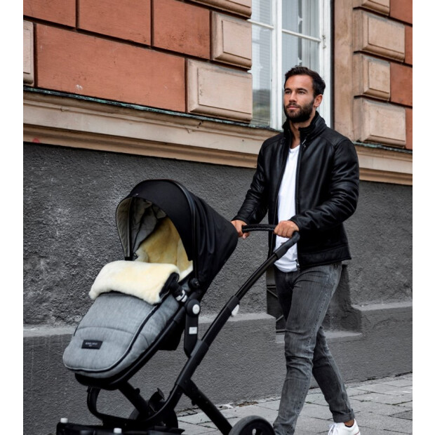 Christ FLIMS Lammfellfußsack Grau