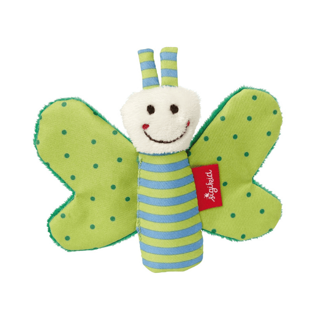 Raschel Schmetterling grün