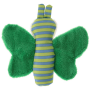 Raschel Schmetterling grün