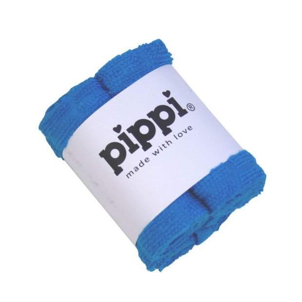 Bio-Waschlappen 4er-Pack Türkis von Pippi
