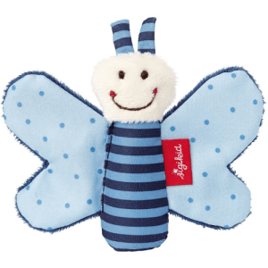 Baby Raschel Schmetterling blau