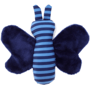 Baby Raschel Schmetterling blau
