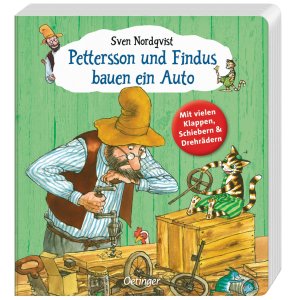 Pettersson und Findus bauen ein Auto von Oetinger