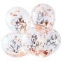 5 Oh Baby! Rose Gold Confetti Ballons von Ginger Ray