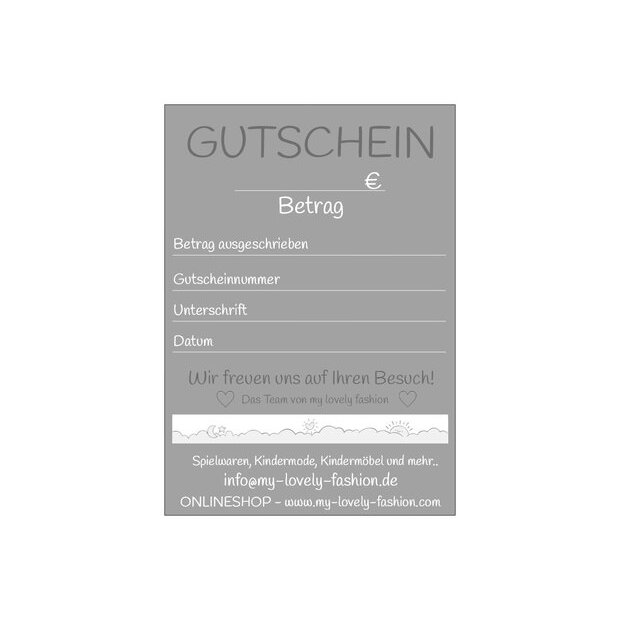 Gutschein im Wert von 10 €