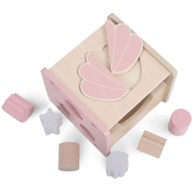 Holz-Sortierspielzeug shell pink