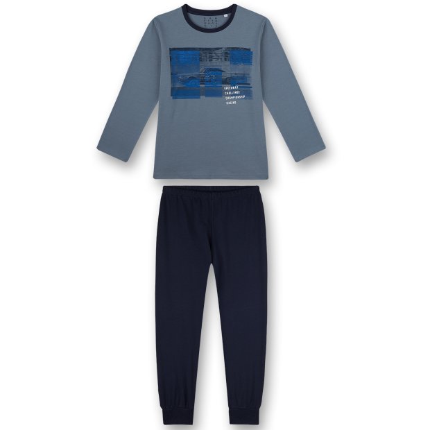 Jungen-Schlafanzug Blau Racing von Sanetta