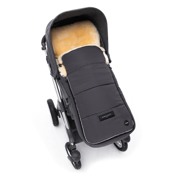 Christ AROSA Luxe Lammfell Fußsack schwarz